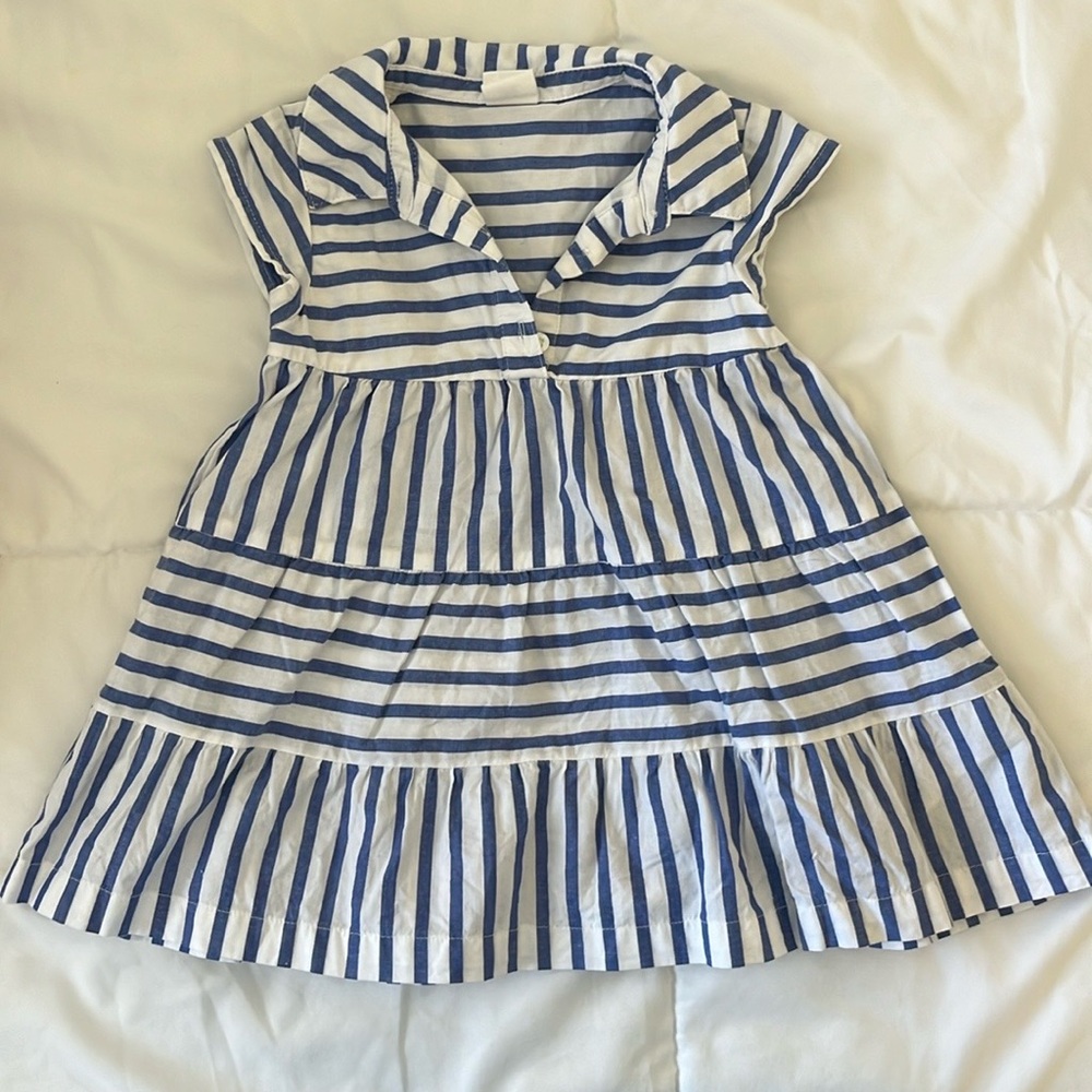 Blue and white striped dress GAP